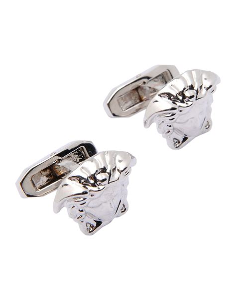 versace cufflinks silver|versace cufflinks for men.